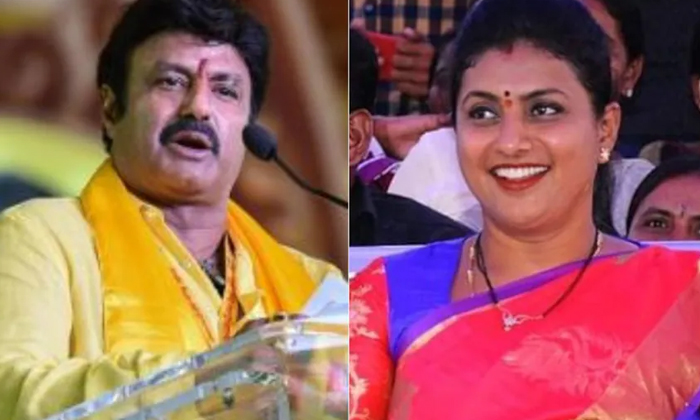 Telugu Actress Roja, Balakrishna, Roja-Movie