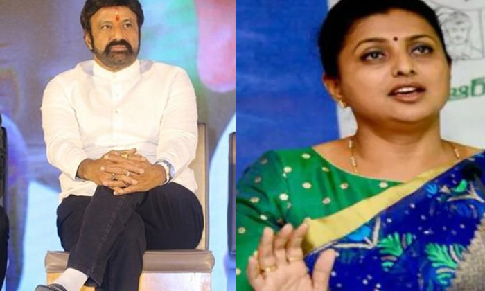 Telugu Actress Roja, Balakrishna, Roja-Movie