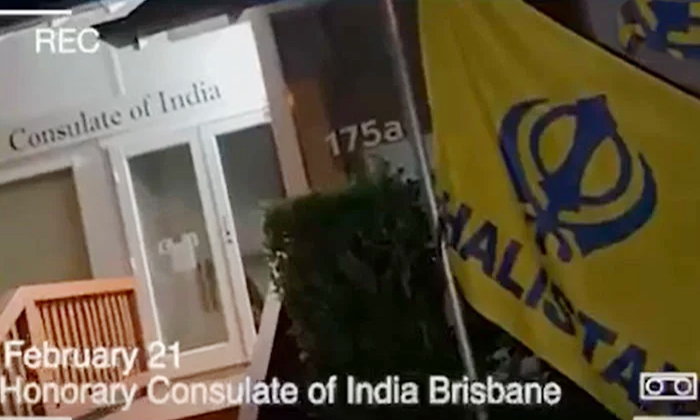  Australia Khalistan Groups Attack Indian Consulate In Brisbane Details, Australi-TeluguStop.com