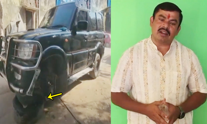  Bjp Mla Raja Singh Narrowly Escaped From Road Accident Details, Bjp, Brs, Raja S-TeluguStop.com