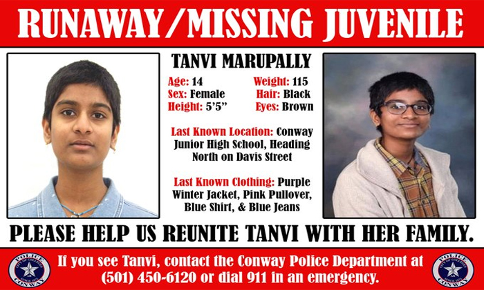  Fearing Her Father Layoff Indian School Student Goes Missing From Home In Americ-TeluguStop.com