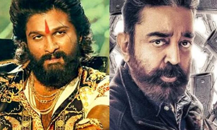  Kamal Hassan Indian 2 Vs Allu Arjun Pushpa 2 , Pushpa 2, Allu Arjun , Indian 2,-TeluguStop.com