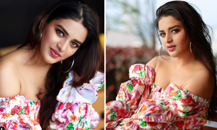  Nidhi Aggarwal Is Provoking With Cleavage Show , Nidhi Aggarwal , Bollywood, Cl-TeluguStop.com