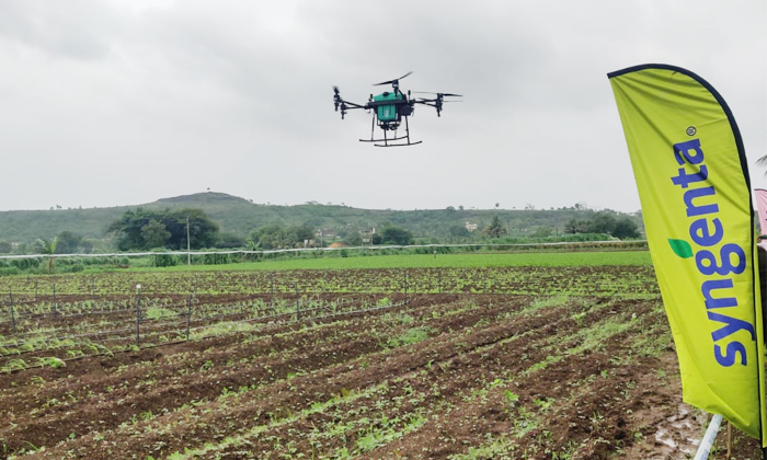  Syngenta And Iotechworld Collaborates To Make Agricultural Drone Spraying Detail-TeluguStop.com