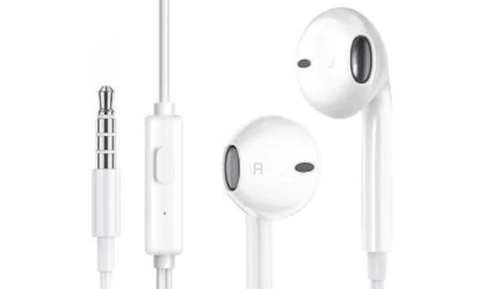 Telugu Rupees Earphone, Earphone, Dolbysound, Offers, Ups, Voulao, Wired Headset