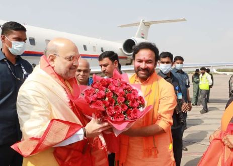  Union Home Minister Amit Shah For Hyderabad-TeluguStop.com