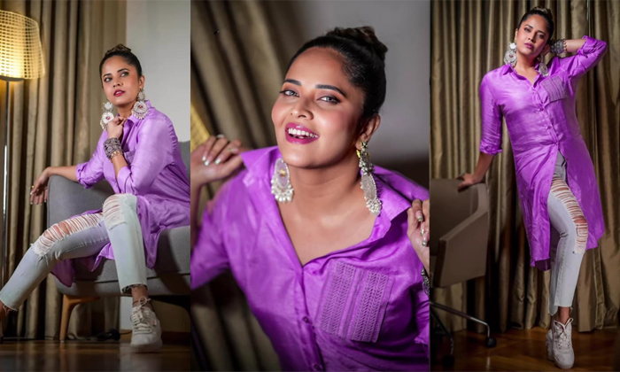  Anchor Anasuya Latest Photoshoot Trending On Social Media Details, Anasuya ,anch-TeluguStop.com