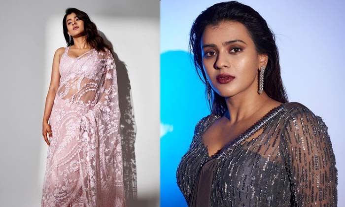  Hebah Patel Glamor Show In Traditional Saree Look Pics Viral Details, Hebah Pate-TeluguStop.com