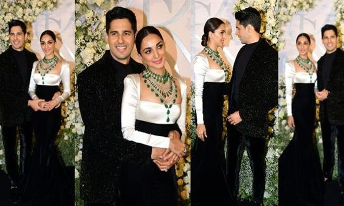 Kiara Advani Siddharth Malhotra Grand Reception In Mumbai Pics Viral Details, Ki Kiara Advani Siddharth Malhotra Grand Reception In Mumbai Pics Viral Details, Ki-TeluguStop.com