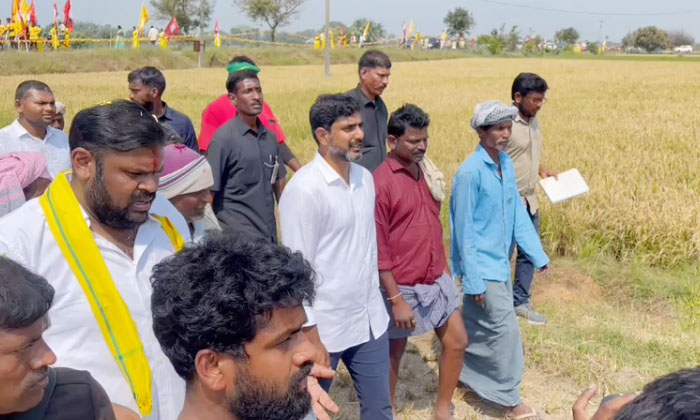  Nara Lokesh Interact With Farmers In Srikalahasthi Constituency Details, Nara Lo-TeluguStop.com