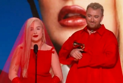  Sam Smith, Kim Petras Put Up An ‘unholy’ Performance At The Grammys-TeluguStop.com