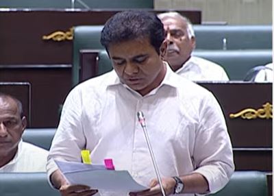  Ktr's Criticism Of The Center As The Platform Of Telangana Assembly-TeluguStop.com