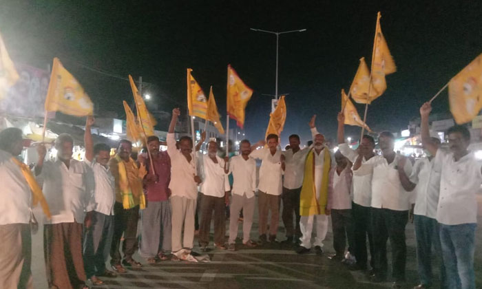  Celebrations In Neredu Charla On Tdp's Win In Ap Mlc Elections , Ap Mlc Election-TeluguStop.com