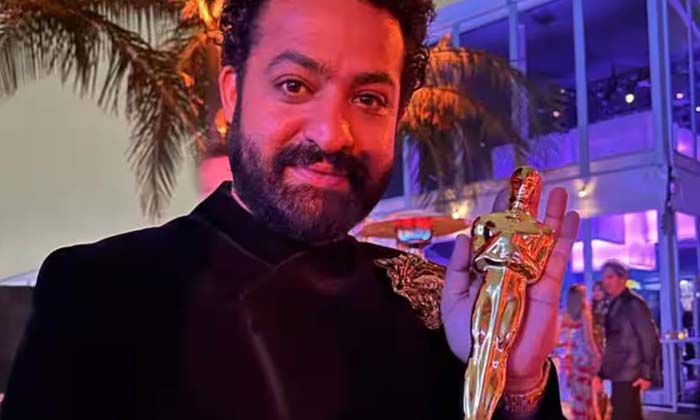  Grand Welcome To Ntr After Oscar Awards, Rrr, Ram Charan, Rajamouli, Ntr, Ntr30,-TeluguStop.com