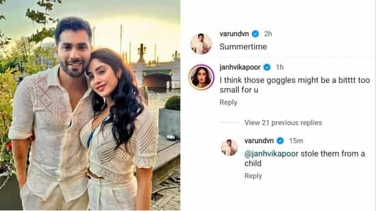  Janhvi Kapoor’s Witty Banter With Varun Dhawan On Instagram-TeluguStop.com