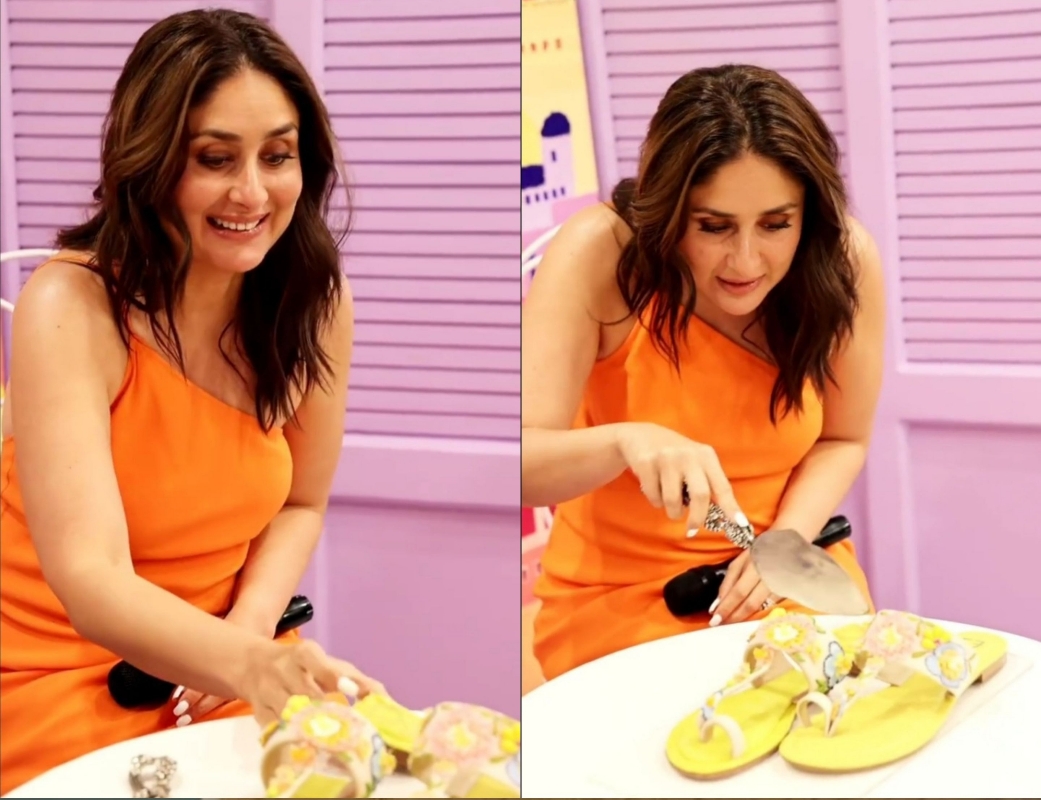  Kareena Kapoor Amused By Hyper-realistic Shoe Cake At Fizzy Goblet Event-TeluguStop.com