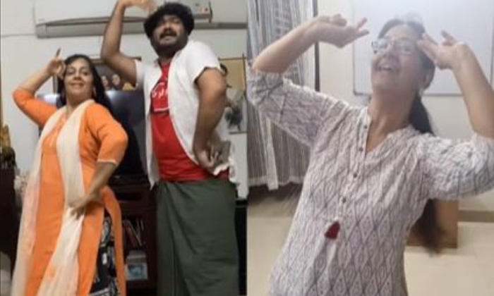  Keerthy Suresh Mother Dance To Chamkeela Song Viral,menaka Suresh,keerthy Sures-TeluguStop.com