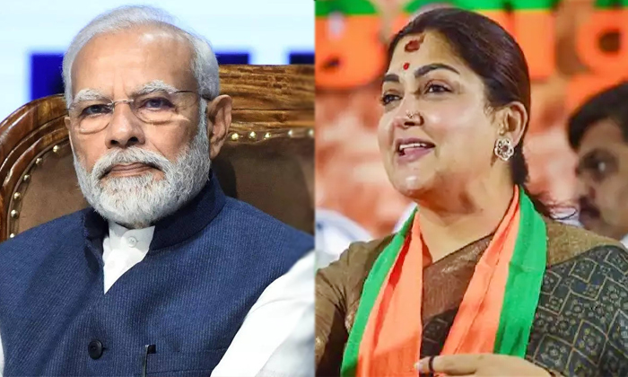  Kushboo Gave A Counter To The Congress Whose Tweet Against Modi Went Viral Detai-TeluguStop.com