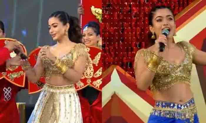  Rashmika Mandana Steps Into Natu Natu Song On Ipl Stage-TeluguStop.com