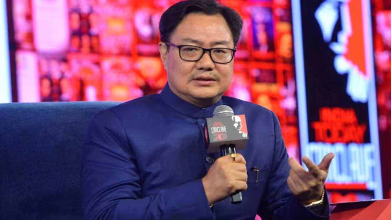  Some Retired Judges Forming Anti-india Gang : Kiren Rijiju-TeluguStop.com