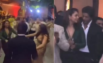  Srk And Gauri Khan Dance At Alanna Panday’s Wedding Goes Viral-TeluguStop.com