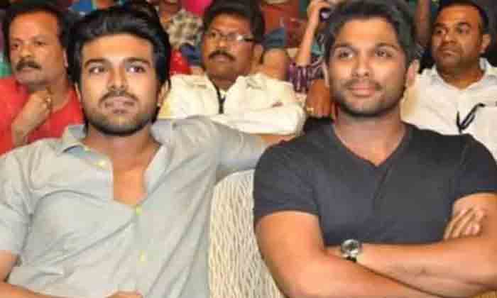  Those Two Heroes Are Fine Fan War At Social Media , Allu Arjun, Chiranjeevi, Fan-TeluguStop.com