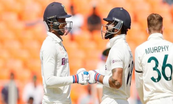  India In The Lead In The Fourth Test ..virat Kohli Century , Virat Kohli , Cent-TeluguStop.com