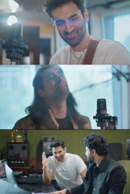  Aditya Jams With Jubin, Mithun Sharma In ‘allah De Bande’ Song Teaser-TeluguStop.com