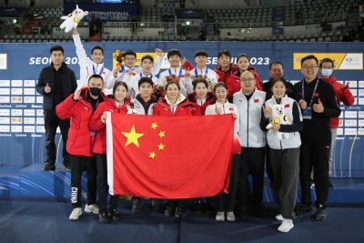  China Wins Men's 5,000m Relay Gold At Short Track Worlds-TeluguStop.com