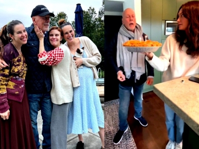  Demi Moore Shares Glimpse Of Bruce Willis' Birthday Celebration With Family-TeluguStop.com