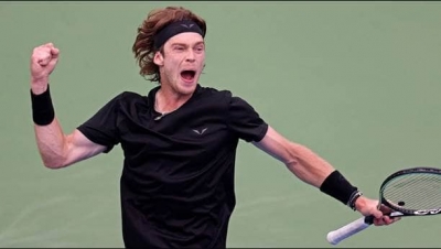  Dubai Tennis Championships: Rublev Downs Foki To Keep Title Defence Alive-TeluguStop.com