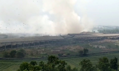  Fire Flares Up Again In Kochi's Brahmapuram Waste Dump Yard-TeluguStop.com