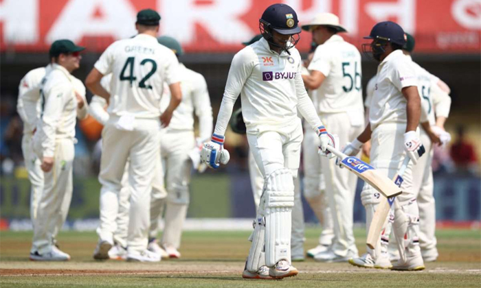  India Struggling Vs Australia In Fourth Test Match Details, India Vs Australia ,-TeluguStop.com