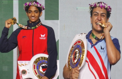  India's Nitu, Saweety Strike Historic Gold At Iba Women's World Boxing Champions-TeluguStop.com