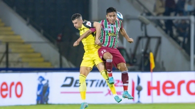  Isl 2022-23: Hyderabad Fc, Atk Mohun Bagan Play Out Goalless Draw In First Leg O-TeluguStop.com