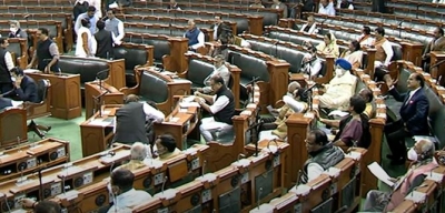  Lok Sabha Adjourned For The Day Amid Protests By Opposition Over Adani Issue-TeluguStop.com