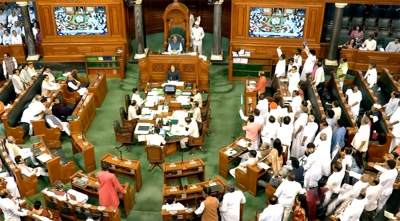  Lok Sabha Adjourned Till 2 Pm Amid Protests-TeluguStop.com