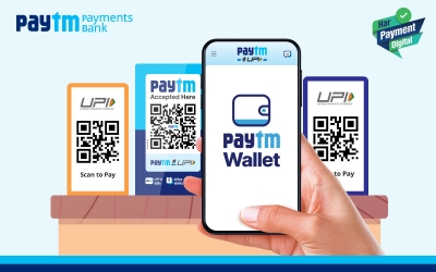  Paytm Wallet Now Universally Acceptable On All Upi Qrs, Online Merchants-TeluguStop.com