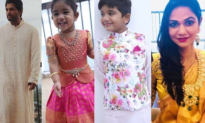  Hero Allu Arjun Wife Sneha Reddy Shares A Video Of Ugadi Celebrations-TeluguStop.com