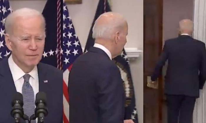  Us President Joe Biden Not Taking Questions From Media On Bank Collapse , Us Pre-TeluguStop.com