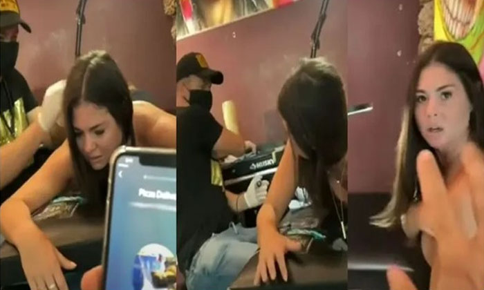  Viral: Boyfriend Says Katif For Girlfriend's Feat Of Going For Tattoo Tatoo, Lov-TeluguStop.com