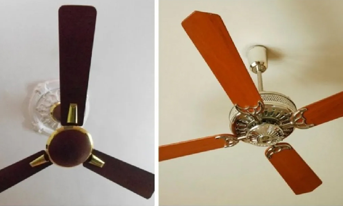  Which Ceiling Fan Is Better 3 Blade Or 4 Blade Details, Fans, Latest News, Techn-TeluguStop.com