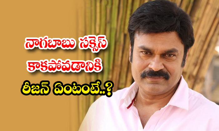  Why Mega Brother Nagababu Career Not Successful Details, Nagababu, Mega Brother-TeluguStop.com