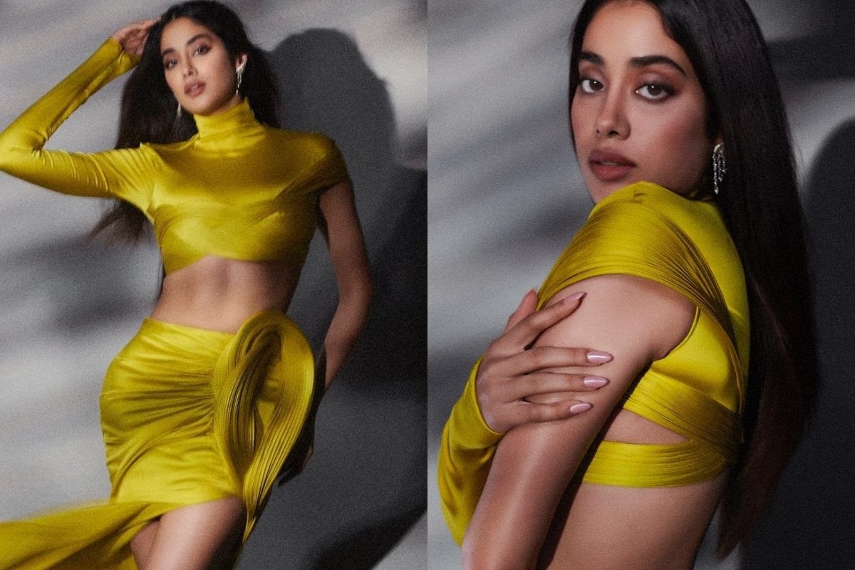  Janhvi Kapoor Stuns In Gaurav Gupta Outfit, Pics Gone Viral!-TeluguStop.com