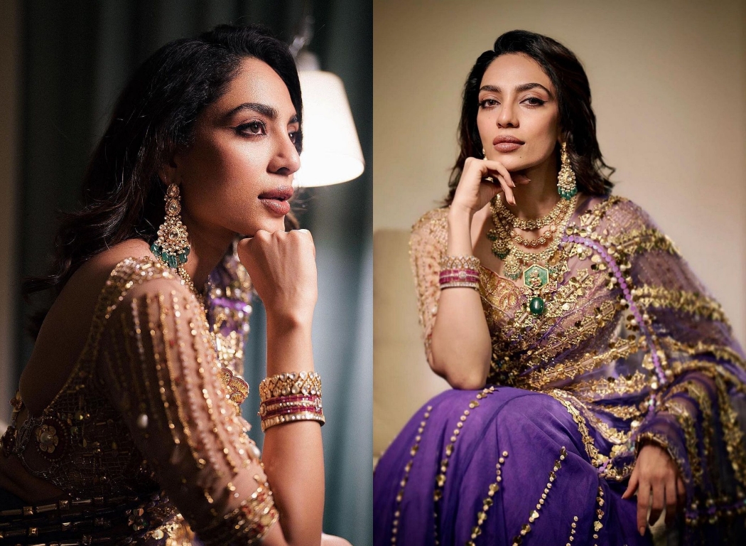  Sobhita Dhulipala Stuns In Purple Saree At Sister’s North-south Wedding-TeluguStop.com