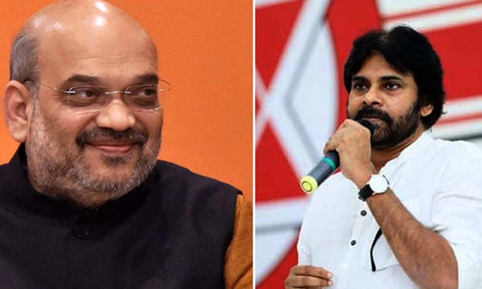 Telugu Amith Sha, Chandrababu, Janasena, Janasenani, Jp Nadda, Pavan Kalyan, Tdp