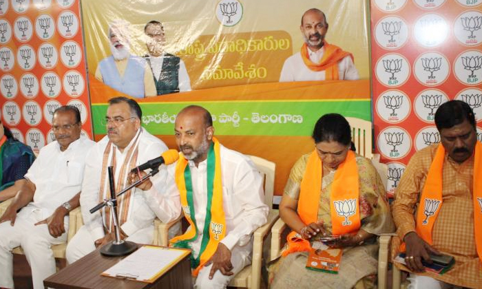 Telugu Bandi Sanjay, Bjp, Bjp Command, Etela Rajender, Shiva Prakash, Sunil Bans