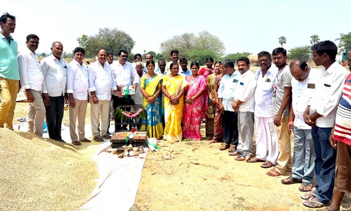  Inauguration Of Paddy Grain Buying Centre ,rice Grain , Paddy Grain Buying Centr-TeluguStop.com