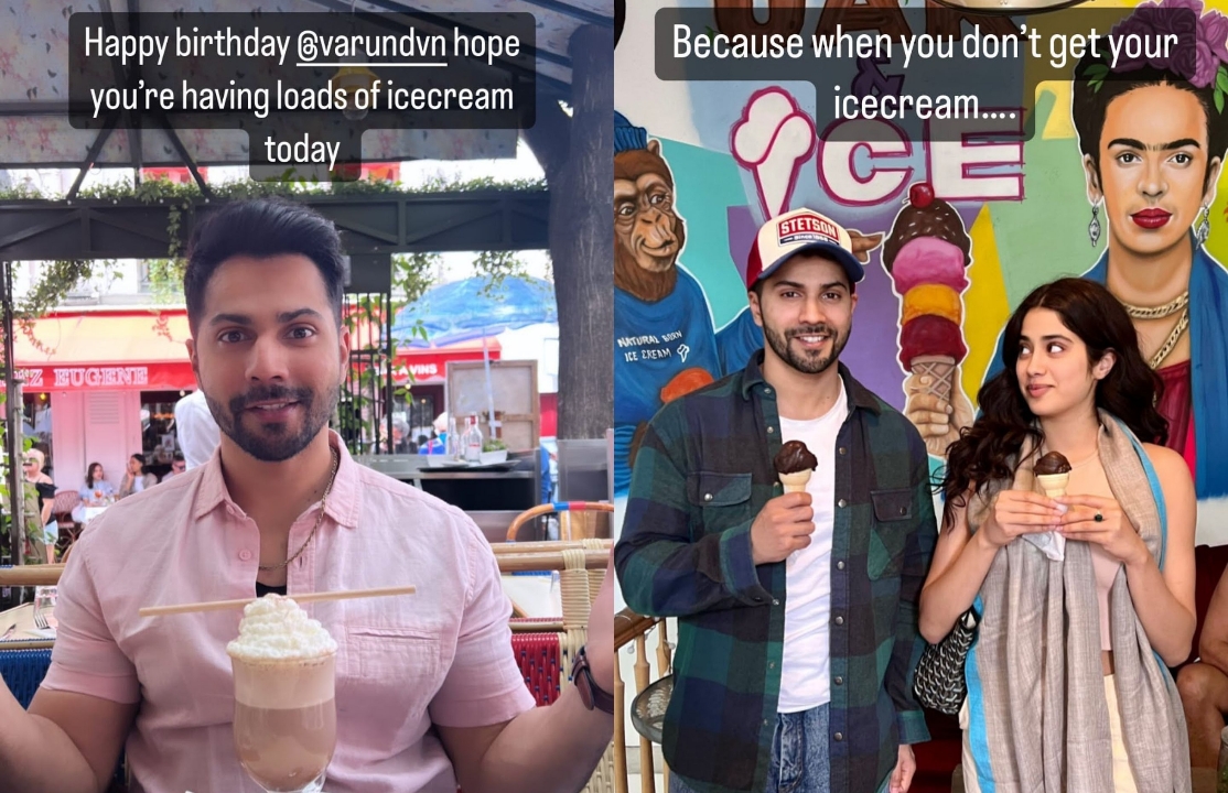  Janhvi Kapoor Wishes Varun Dhawan On His Birthday With A Cute Post-TeluguStop.com