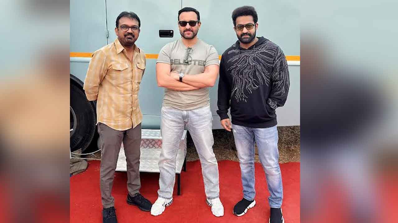  Saif Ali Khan Joins The Shoot Of Ntr30-TeluguStop.com